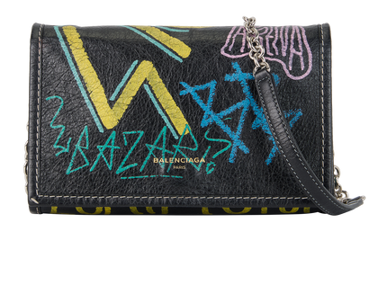 Graffiti Bazar Wallet On Chain, front view